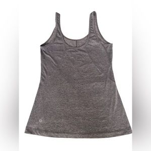Lululemon Heather Grey Scoop Neck Athletic Yoga Tank Size 2